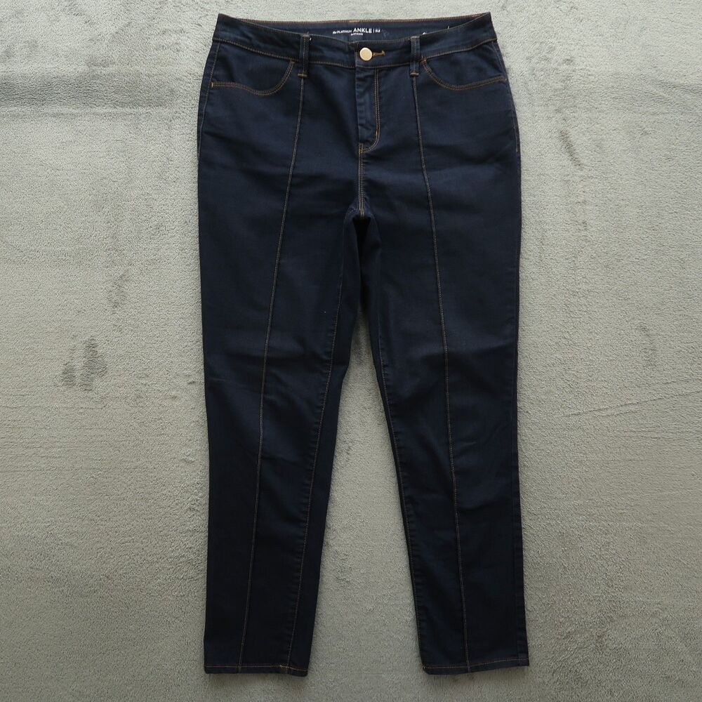 Chico's Platinum Jeans Women's Size 0.5 US-6 Blue Mid-Rise Skinny 27" inseam